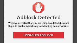 When a Website notices your Ad Blocker...