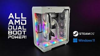 I Built the Ultimate Dual Boot All-AMD PC! SteamOS vs. Windows