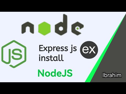 Express js install frame work on nodejs | nodejs |Ibrahimdeveloper