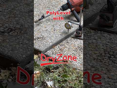 PolyLevel w/ DryZone #homeimprovement #homeowner #homeprojects #beforeandafter #FloorLeveling #poly