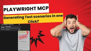 Playwright MCP + VS Code  = Generate Test Cases + Automation | Fix "Start Server" Issue