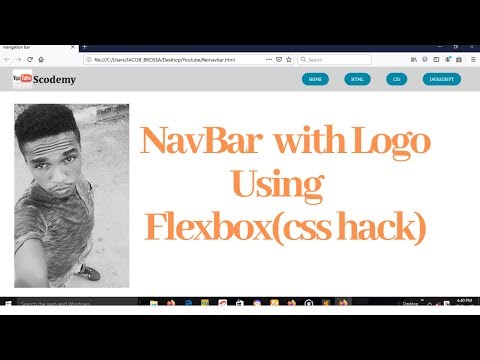 flexbox NavBar with logo: A Simple Way to create a navigation bar using Flexbox.