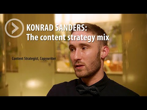 KONRAD SAUNDERS: The content strategy mix
