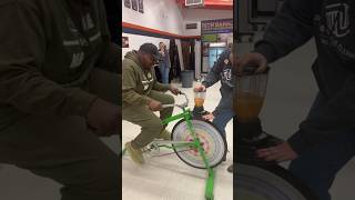 🤣 Making a smoothie on a bike #shorts