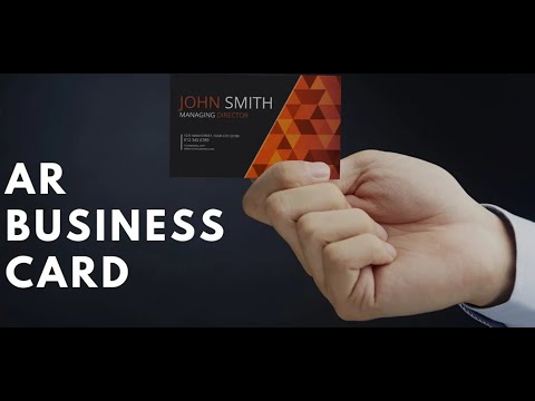 AR Business Card  #augmentedreality #webxr #businesssolutions