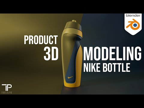 Product 3D Modeling Nike Bottle #1