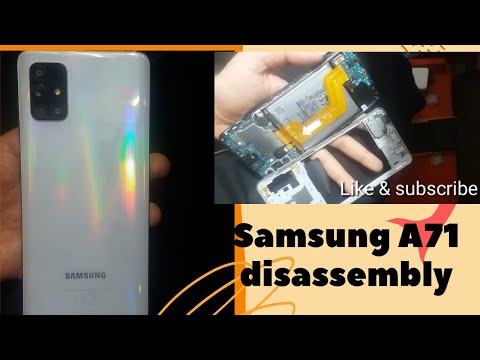 how to open samsung A71