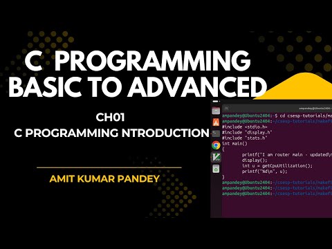 Ch01 C Programming Introduction  c programming for beginners  c programming full course | Hindi