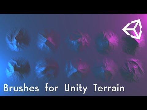 Create Mountain-Brushes for Terrain [Unity] | English
