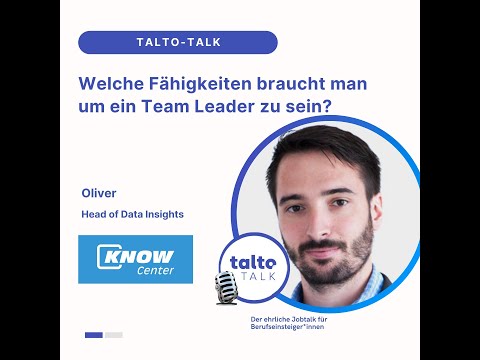 Welche Fähigkeiten braucht man um ein Team Leader zu sein? | Oliver im Talto Talk