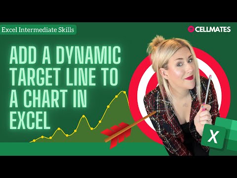➕Add a Dynamic Target Line to A Chart In Excel 🎯