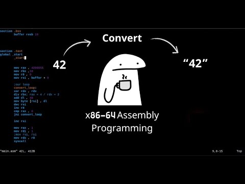 Convert Numbers into Strings in Assembly (x86_64 Linux)