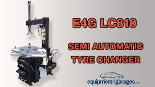 HOW TO use our SEMI AUTOMATIC TYRE CHANGER!| LC810 Swing Arm Tyre Changer|E4G