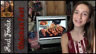 Kid Foodie Chicken Feet One Bite Challenge!
