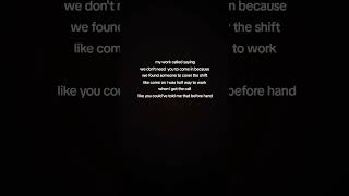 work rant