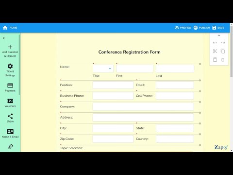 How to embed a form with Click-Jacking protection. Zapof Forms.