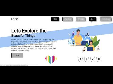 Pure CSS Animated Landing Page | COMING SOON
