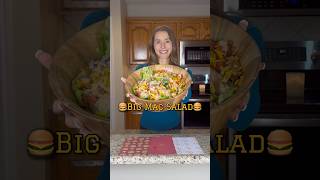 BIG MAC SALAD 🍔🥗 A healthy McDonald’s recipe! #saladrecipe #saladideas