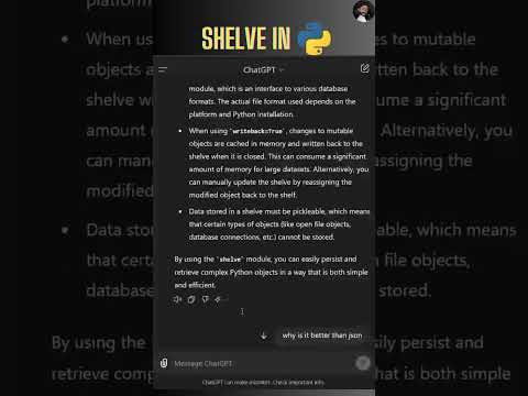 Shelve in Python 🐍🧑‍💻#python #coding #programming #database #dbms #mysql #datamanipulation