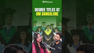 IIM Bangalore Online BBA Degree Title: Does 'Online' Impact its Worth? 🤔| IIM B's Online BBA #shorts