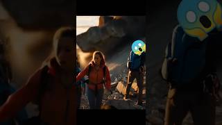 Tourists screamed as a sudden rockfall crashed down the cliff#aivideo #shorts