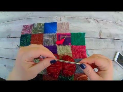 francofille knits tutorial: diamond cozy memories blanket
