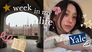 college vlog 🎀 @ yale | productive study days, exploring campus, hanging w friends