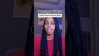 $20/hr Overnight Remote Job Hiring!  #remotejobs #remotework #workfromhomejobs