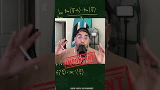 How This Limit IS The Derivative #calculus #calculushelp #mathtricks #mathematics #apcalculus