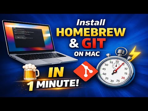 Install Homebrew & Git on Mac in 1 Minute