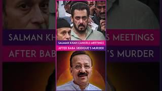 Baba Siddique Murder: Salman Khan Cancels Meetings Following NCP Leader’s Death In Mumbai #Shorts
