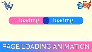 Page loading effects | cool css effects | pure css animation 2018