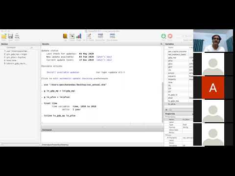 Cointegration test using Stata 15.1