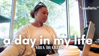 *realistic* day in the life as a MBA grad student 💻✨☕️ studying, cafes, time management