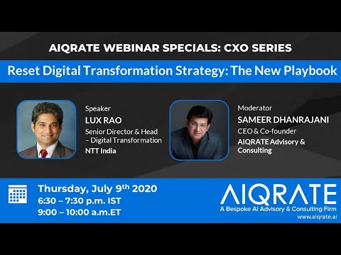 Reset Digital Transformation Strategy The New Playbook | Lux Rao