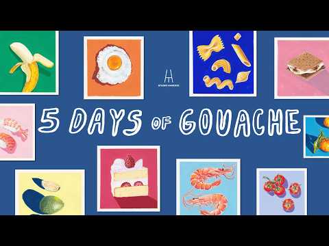 What I made after 5 days of gouache painting 🎨 | Art vlog