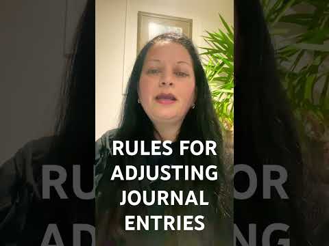#cpa 3Rules to remember for Adjusting Journal Entries