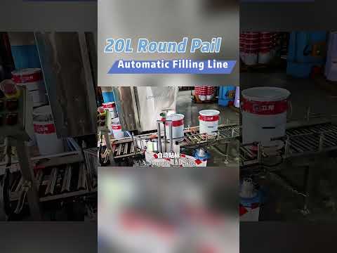 LONGTEC -20L Pail Filling Line | Customer case   #fillingmachine #automation #factory