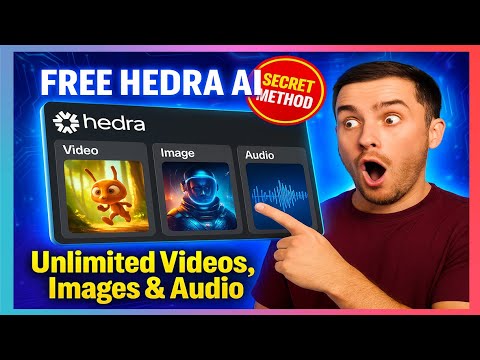 How to Use Hedra AI for FREE & Unlimited - Create Videos, Images & Audio Easily