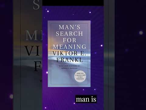Man’s Search for Meaning. #book #motivational #inspiration #lifesummary #shorts