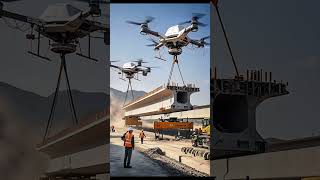 🚀 Drones Building the Future! Heavy Load Lift by Giant Drones 💪 | Smart Construction