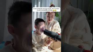 Sonmol automatic anti choking device's suction is still incredibly strong, even with the wrong mask.