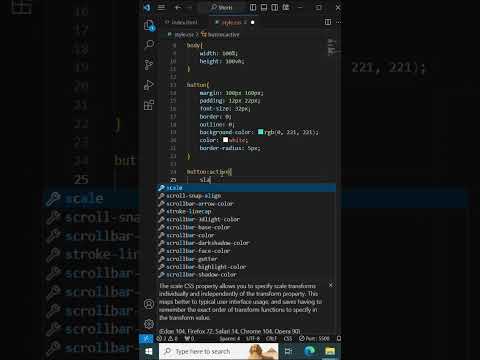 CSS Property: :active Selector | Interactive Web Design Tutorial #css #webdevelopment #codeshorter