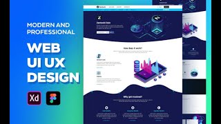 I will design a professional and modern website UI design in figma