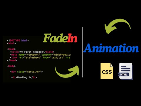 How to Add Scroll-Based Fade-in Animations Using HTML & CSS
