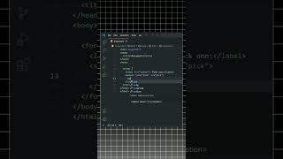 selecting in html , Html Series prat 13 #codingin17 #html #shorts