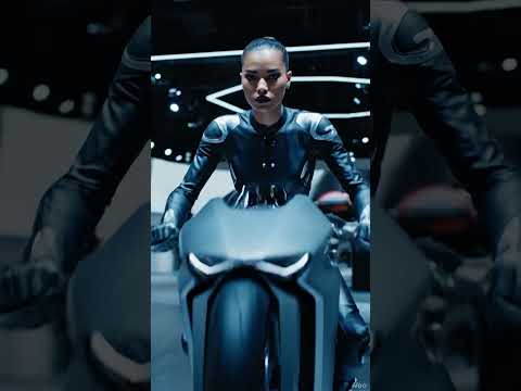 Exhibition of motorcycles in the style of cars. Know this model?