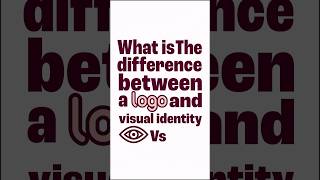 Visual identity vs logo #branding #branddesign #logodesign #graphicdesign