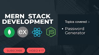 React JS #17: Password Generator Tutorial | Generate & Copy Passwords Easily