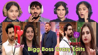 Bigg Boss New Fight & Lovely Edits Reels Reaction 